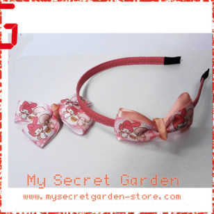 My Melody / Little Twin Stars Grosgrain Ribbon Girls Hair Bows ( Hair Band + Hair Clip Set ) 1a or 1b